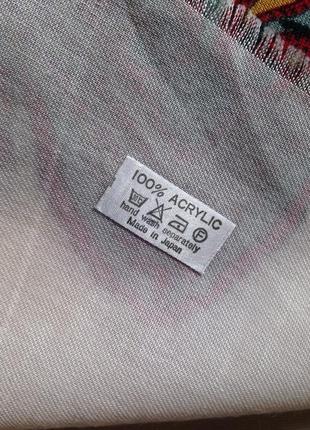 Знижка! розпродаж! велика тепла  хустка платок шаль шарф палантин в принт японія8 фото