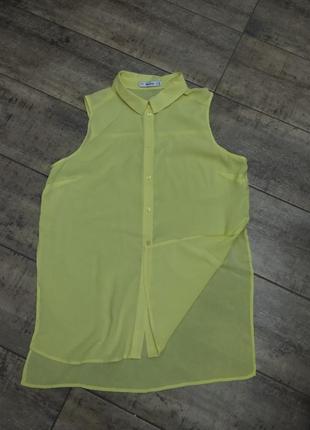 Снижка!литня женская блуза без рукавов бренда bershka.