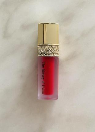 Люксовая полуматовая красная помада the history of whoo velvet liquid lip rouge №45