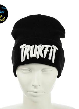 ● молодежная шапка бини - trukfit - черный ●