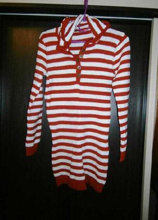 Яркая стрейчевая  кофта туника с капюшоном мр