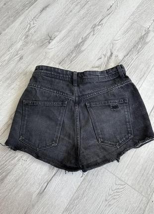 Шорти джинсові чорні zara h&m5 фото