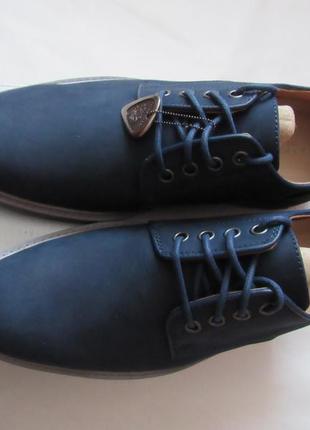 Мужские кожаные туфли с нубука mark nason 26.5 см стелька 41 eur2 фото