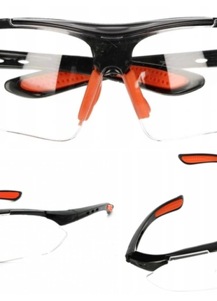 Проффесиональные защитные бесцветные очки высокого качества resiste consorte yd- 888.5 фото