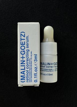 Антивікова нічна натуральна сироватка з ретинолом malin + goetz retinol correcting serum