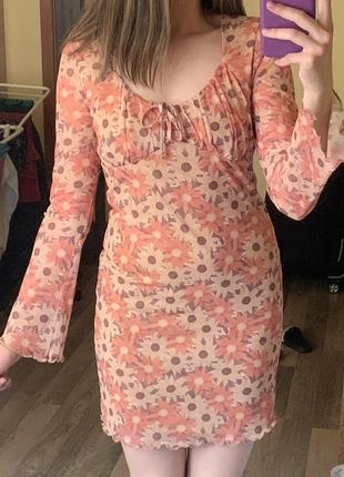 Платье в сетку primark s 2