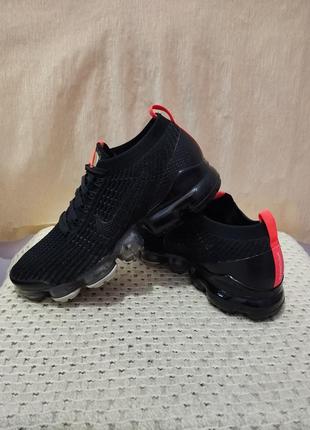 Кроссовеи nike air vapormax flyknit 3 black/white/pink aj6900-023