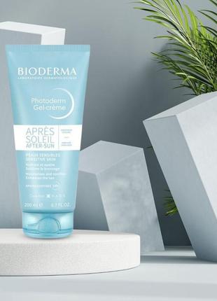 💦 заспокійливий гель після засмаги bioderma photoderm after sun, 200 мл