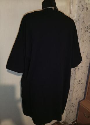 Натуральная,трикотажная блузка-футболка,большого размера,basic h&m8 фото
