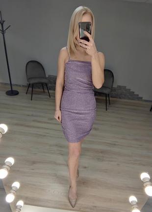 Мерехтливе фіолетова сукня плаття по фігурі, блискуче10 фото