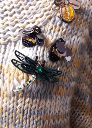 Moth красивый свитер с украшением насекомые.р.xl4 фото