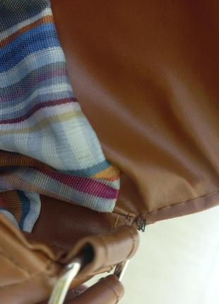 Модна коричнева сумка стильна жіноча сумочка нова але з дефектом 31418 фото