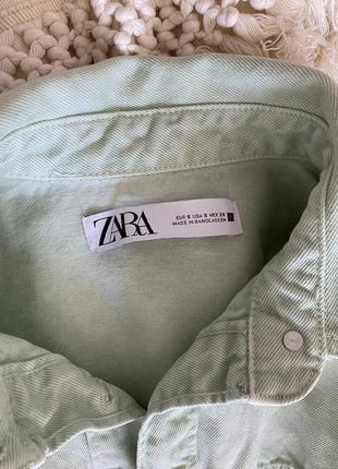 Джинсовый пиджак оверсайз жакет коттоновый zara6 фото