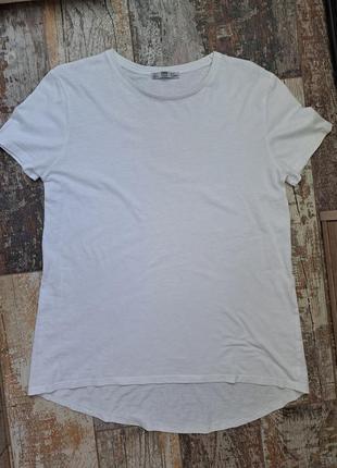 Базовая белая футболка zara2 фото