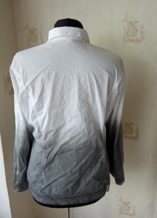 Натуральная нарядная моделирующая блуза, омбре, кружево, erfo2 фото