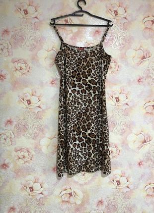 Сукня-майка леопардова