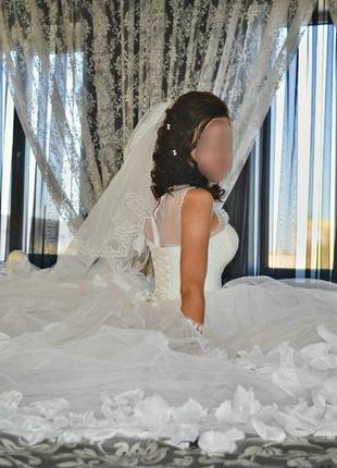 Нарядное свадебное платье!5 фото