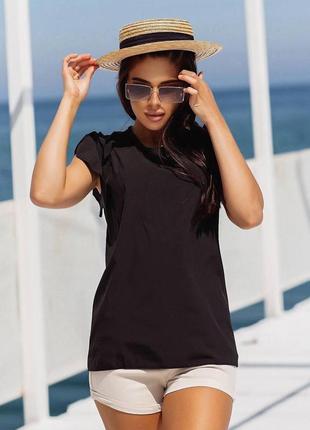 Модная женская блузка супер софт 42-44,46-48 черный,белый,пудра5 фото