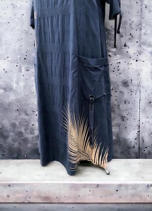 Легка котонова сукня батальних розмірів5 фото