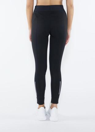 Спортивные леггинсы adidas лосины штаны брюки для бега спортзала фитнеса йоги черные2 фото