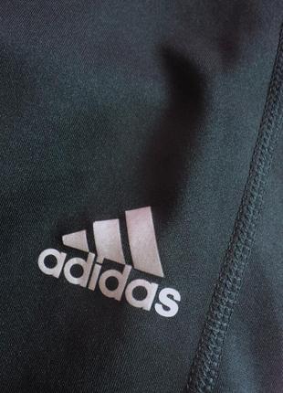 Спортивные леггинсы adidas лосины штаны брюки для бега спортзала фитнеса йоги черные5 фото