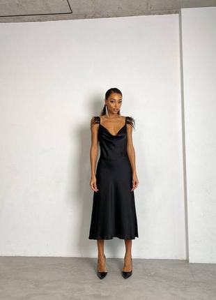 Платье "камелла 02" сатин люкс качества9 фото