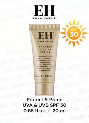 Сонцезахисний легкий крем праймер emma hardie protect & prime spf 30 база під макіяж