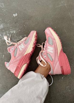 Женские кроссовки кеды new balance 993 x joe freshgoods pink premium7 фото