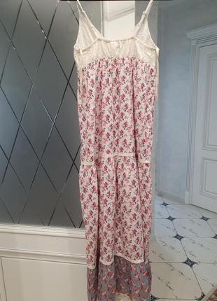 Красивый саафан в цветы котон прошва