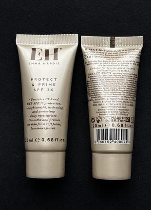 Сонцезахисний легкий крем праймер emma hardie protect & prime spf 30 база під макіяж3 фото