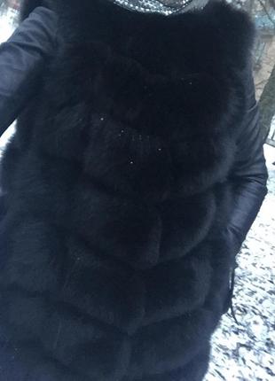 Хутрова жилетка песець