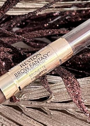 Оригінал олівець гель для брів revlon brow fantasy brunette оригинал карандаш гель для бровей2 фото