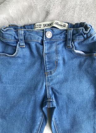 Джинси denim co 3-4 р 104 (на кнопці)