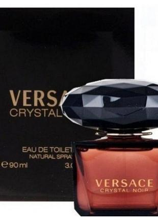 Тестер женской парфюмерной воды versace crystal noir (версаче кристал нуар) 90 мл