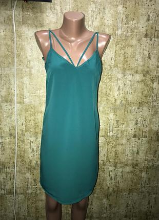 Платье в бельевом стиле,слип ,изумрудное платье