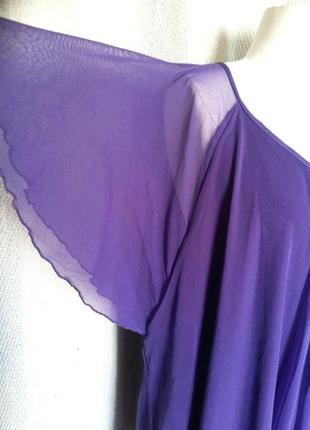 Женская нарядная блузка фиолетовая, брендовая блузка, майка сетка размер 30-32, наш 64-665 фото