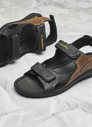 Мужские кожаные сандалии, шкіряні сандалії columbia