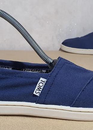 Еспадрильї toms "navy canvas classic youth" 35р/22,5см