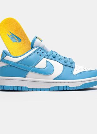 Женские кроссовки moon nike dunk low university blue / smb