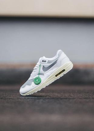 Мужские кроссовки nike air max 1 patta white / smb