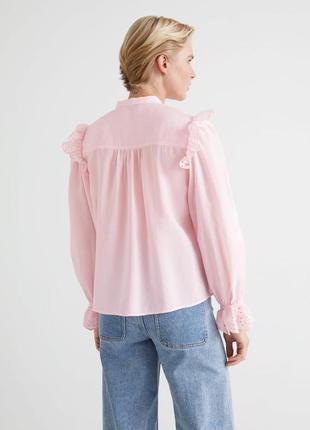 Блуза & other stories wide embroidered ruffle blouse cos / 383 фото