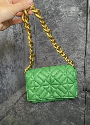 Сумочка zara  трендова зелена