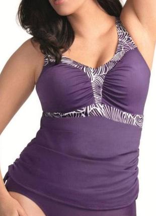 Шикарный верх топ майка от купальника батал отделка в орнамент elomi 🌺💛🌺