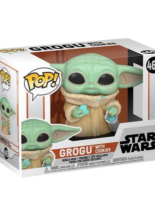 Фигурка funko pop мандалорец малыш грогу с печеньем малюк йода стар2 фото