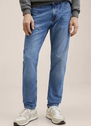 Оригинальные прямые мужские джинсы боб среднего размера1 фото