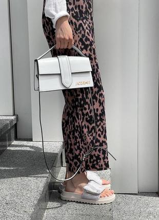 Женская сумка кроссбоди клатч белый цвет jacquemus5 фото