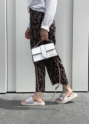 Женская сумка кроссбоди клатч белый цвет jacquemus7 фото