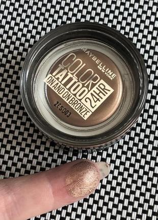 Maybelline new york color tattoo 24 hour тон on and on bronze8 фото