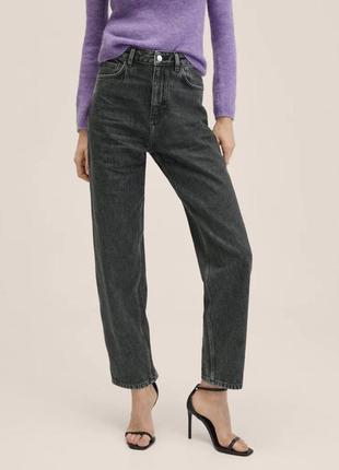 Оригинальные женские джинсы с высокой талией от mango1 фото