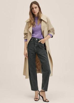 Оригинальные женские джинсы с высокой талией от mango3 фото